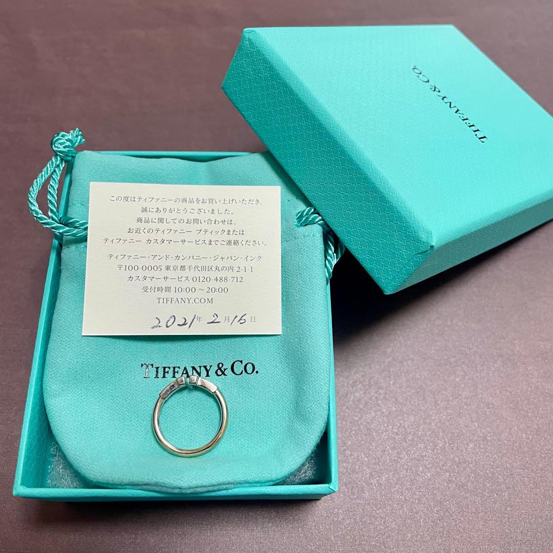 Tiffany & Co. Tワイヤーリング18Wホワイトゴールド