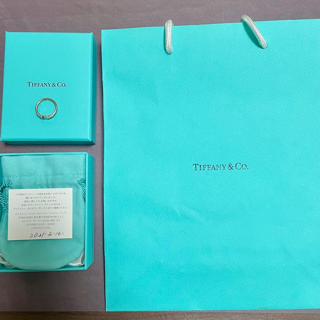 Tiffany & Co. Tワイヤーリング18Wホワイトゴールド