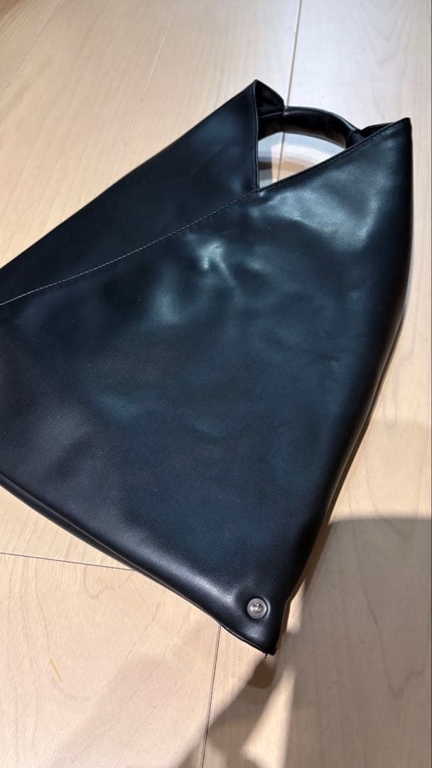 ブラック 合成皮革 トートバッグ掲載2/28迄