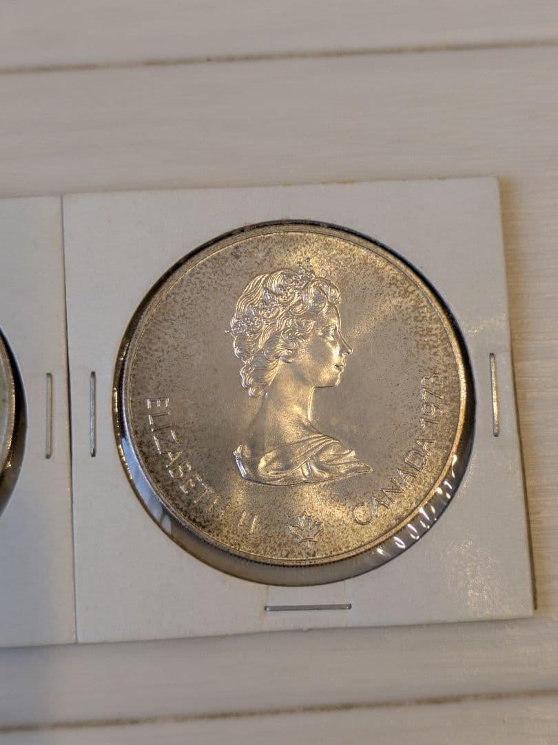 希少 1973年カナダ モントリオールオリンピックSV925製 銀貨 2枚セット