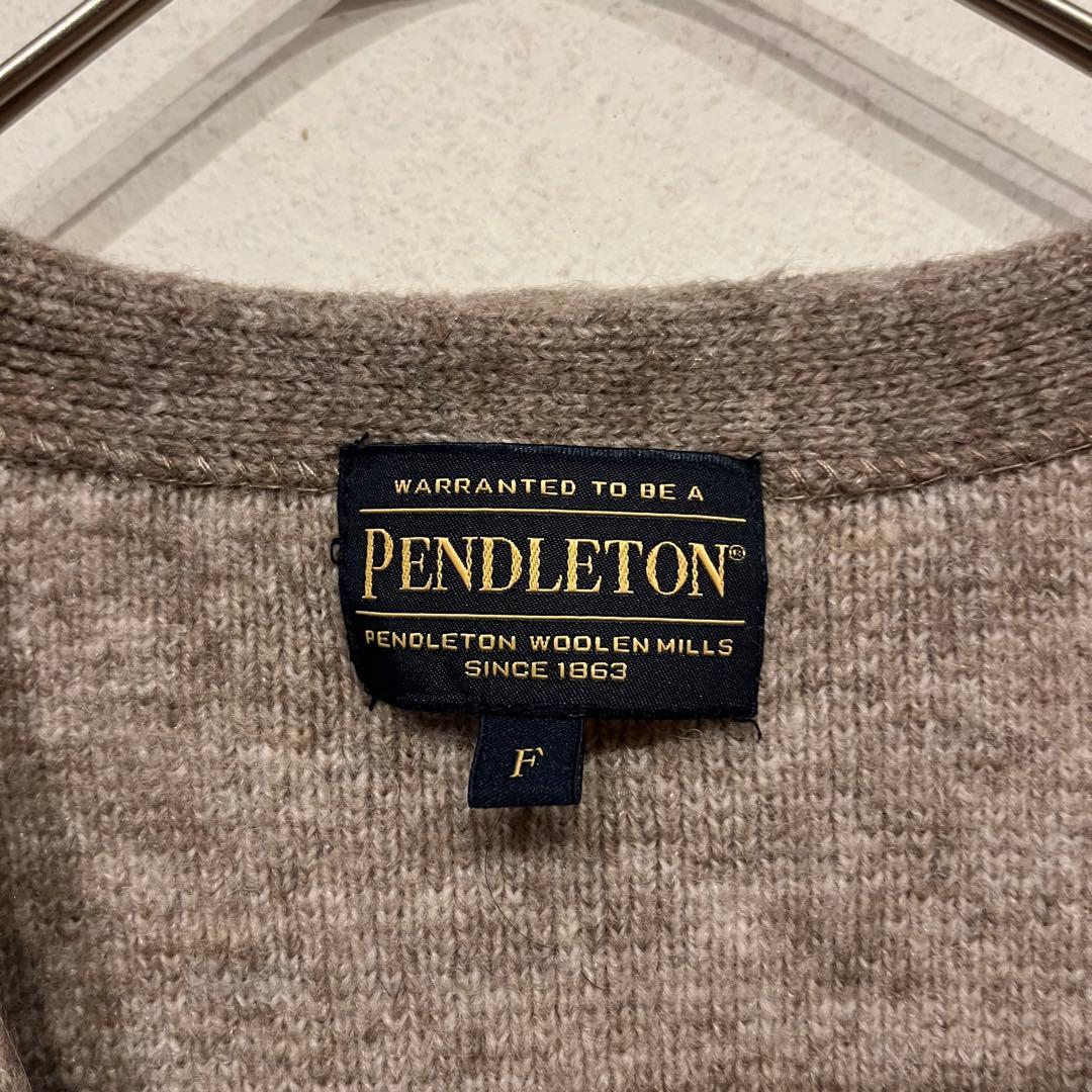 【美品】PENDLETON ネイティブ柄 ウール アルパカ カーディガン