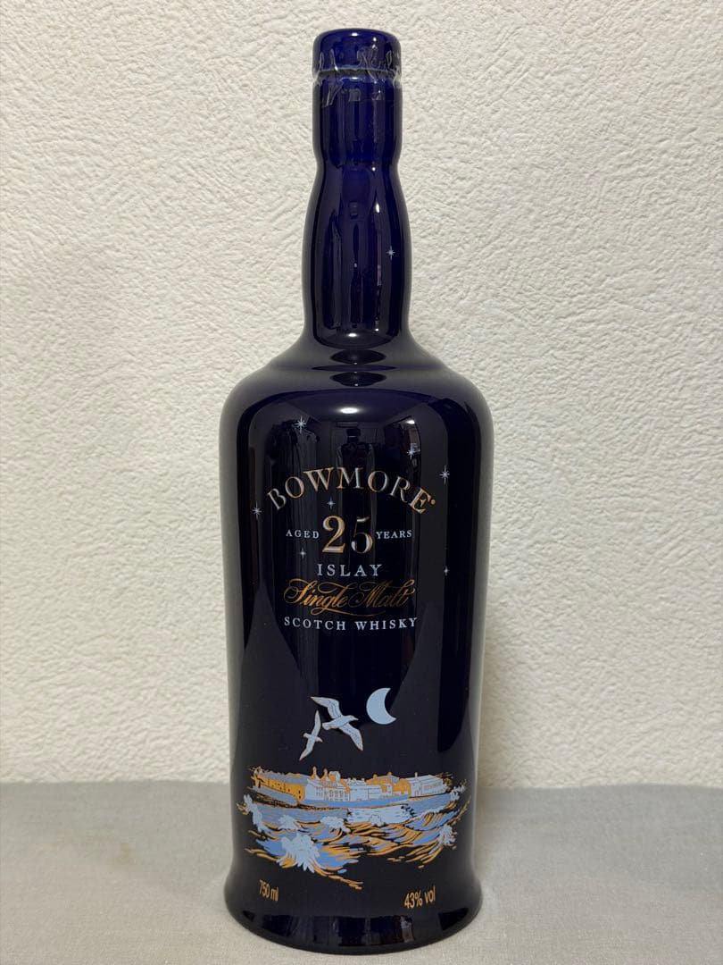 【空瓶】BOWMORE 25年 アイラモルトスコッチウイスキー