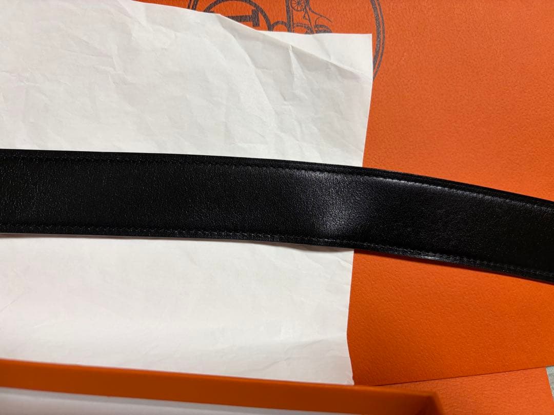 Hermèsレザーベルト90リバーシブル