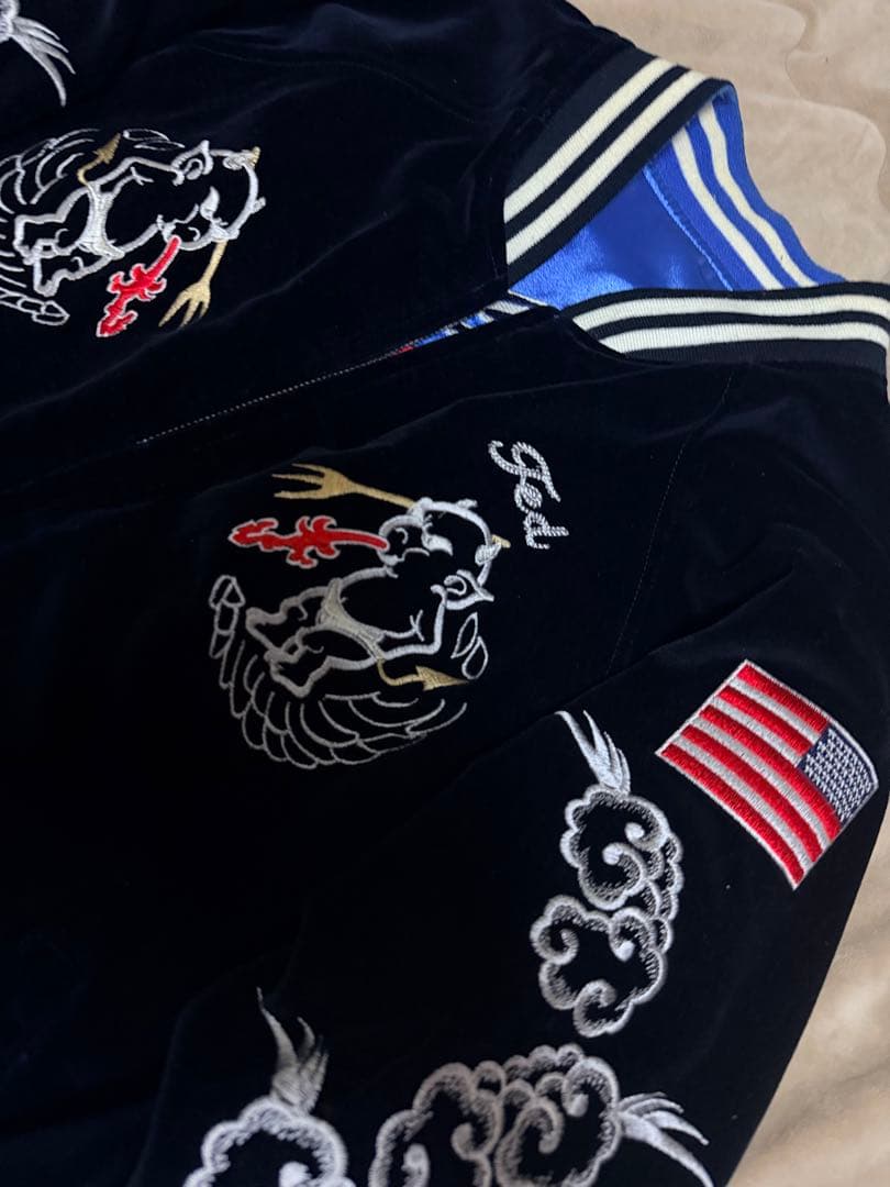 ２面用 TEDMAN USA 別珍 龍 日本限定 スカジャン vintage