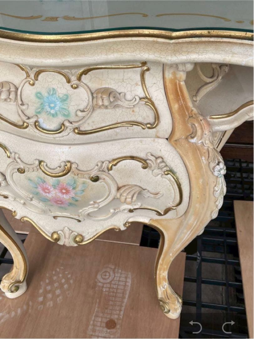 高級家具　イタリア製　SILIK社　コンソール　ロココ調　定価72万