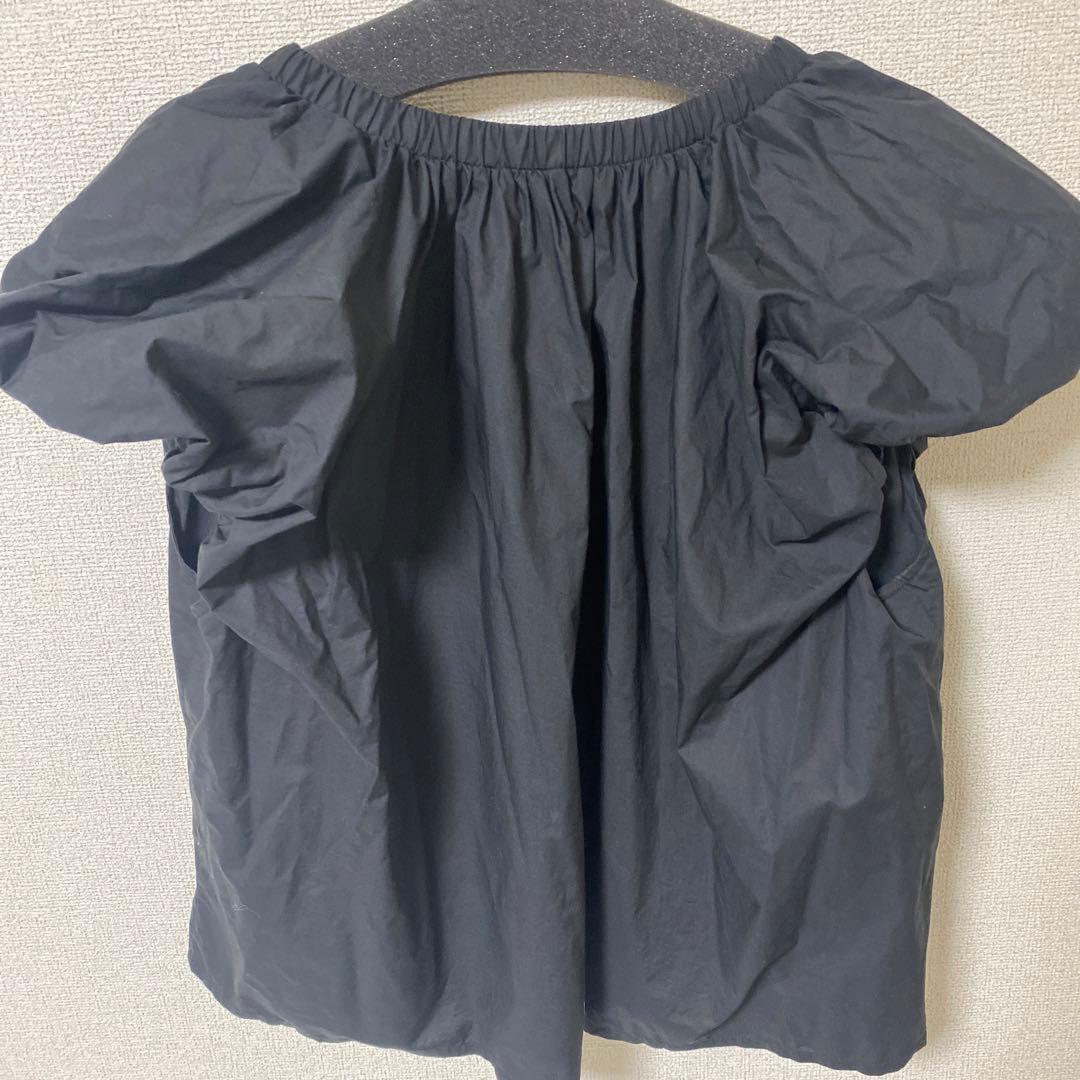 CELERI 2024SS COTTON PUFF ブラウス　黒　美品