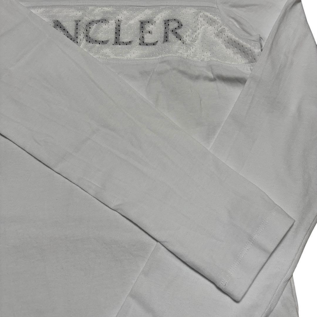 モンクレール　ロゴ　メッシュ　切替　Tシャツ　長袖　ロンT MONCLER