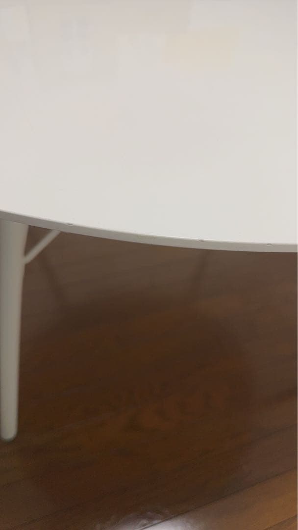 円形ダイニングテーブル ホワイト 105cm