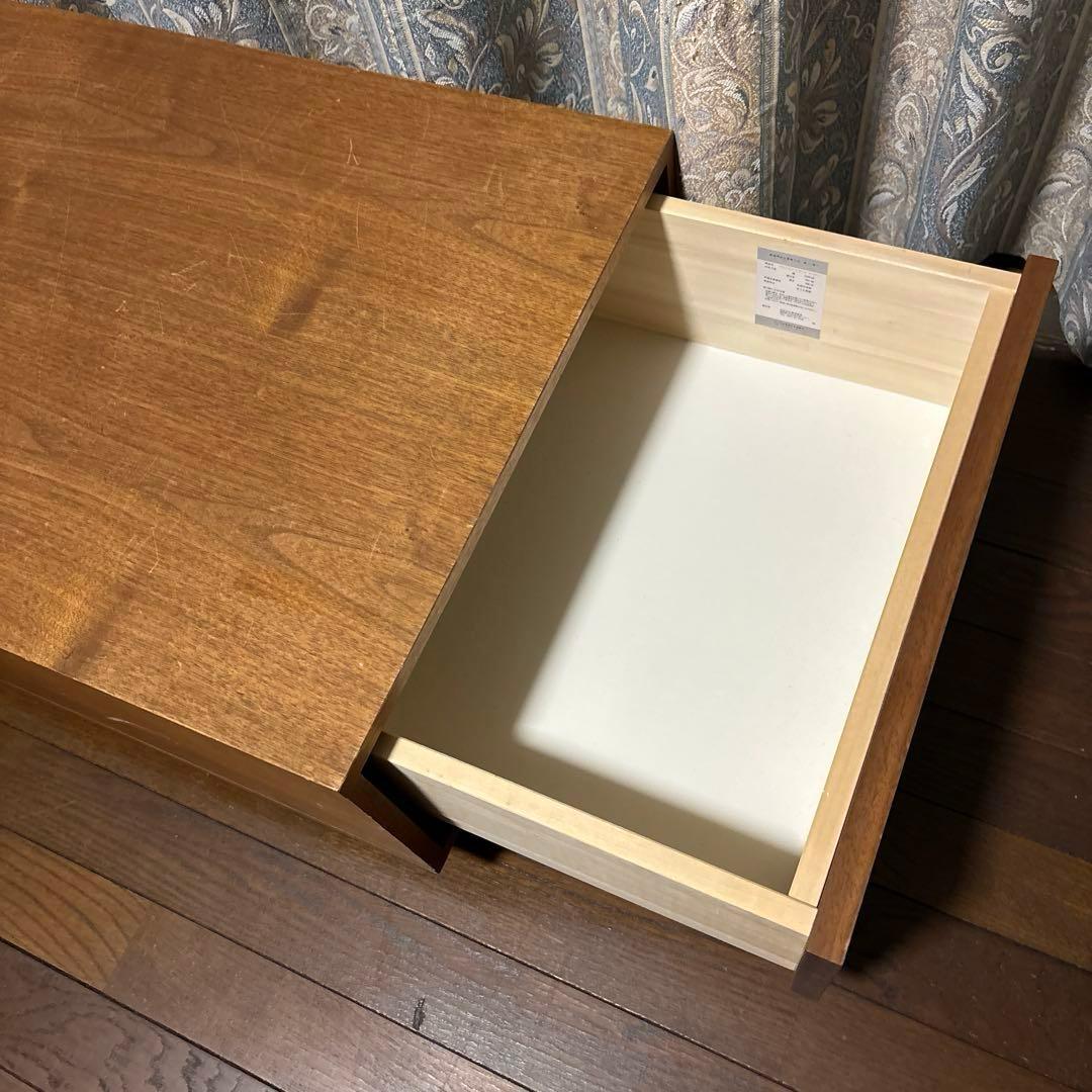 【良品】広松木工 VERA CREPA センターテーブル ウォールナット 収納