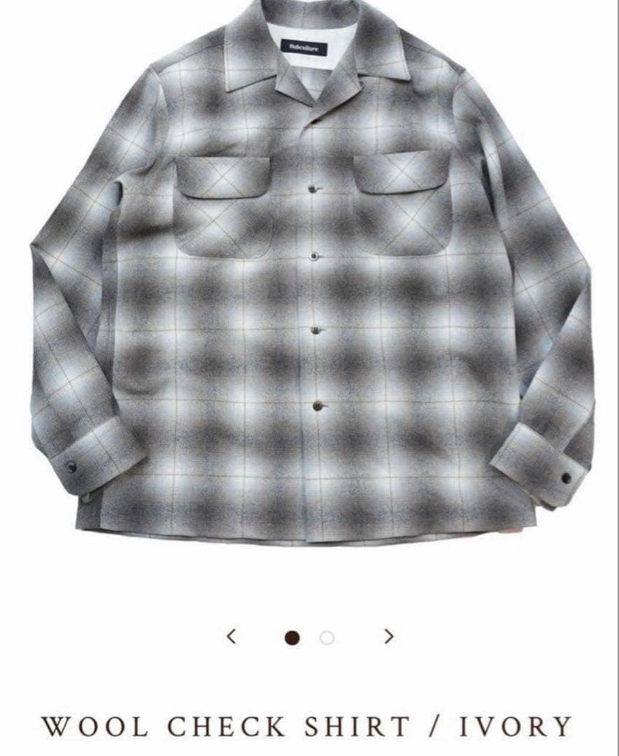 即完 SC subculture WOOL CHECK SHIRT 3
