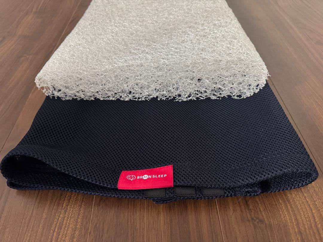 【超美品】BRAINSLEEP PILLOW ネイビー LOW