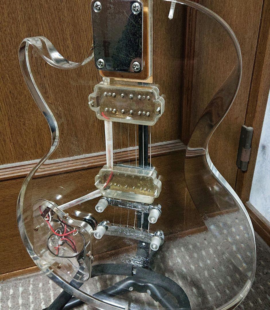 アクリル レスポールタイプ スケルトン シースルー エレキギター