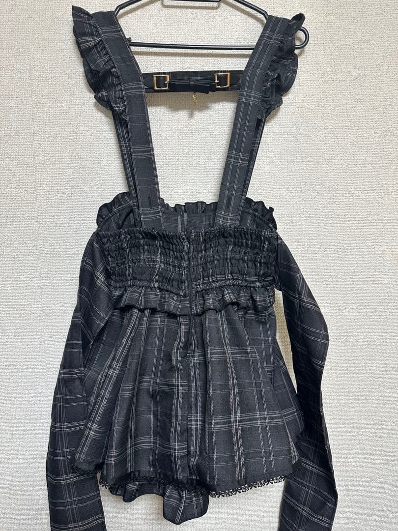 LIZLISAレースアップサスペンダー付スカパン