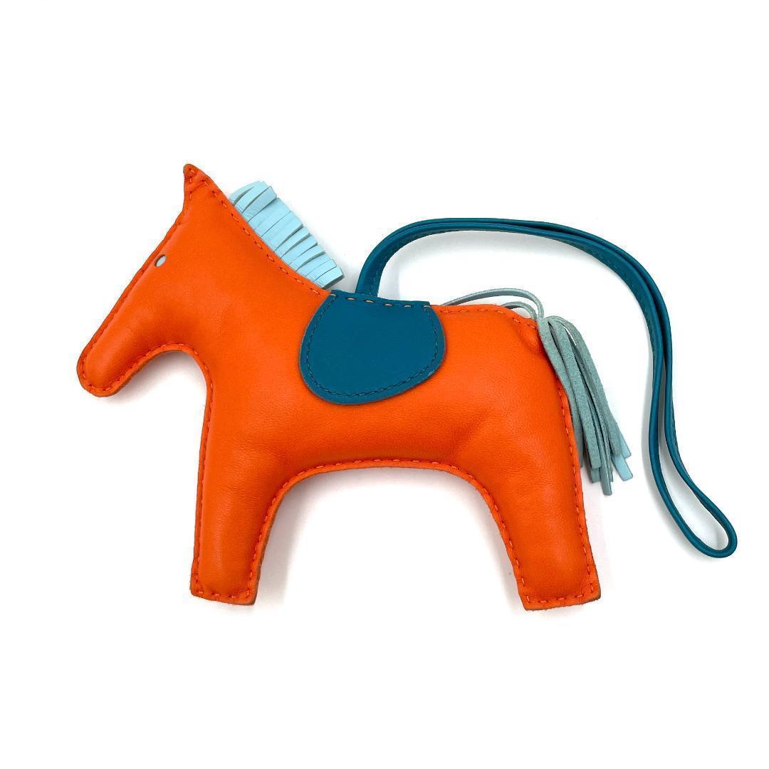 ✨️美品✨️ エルメス ロデオチャーム オレンジ バッグチャーム レザー レア