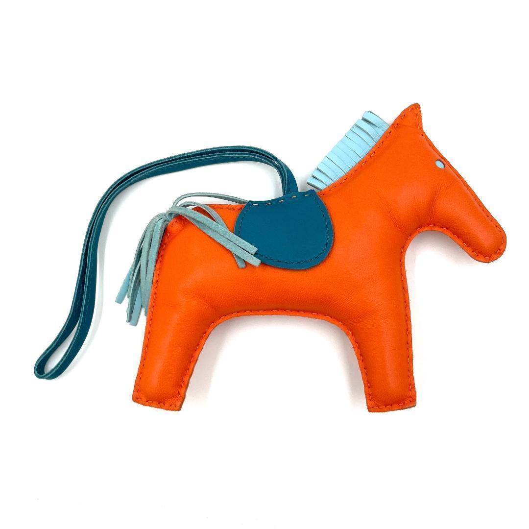 ✨️美品✨️ エルメス ロデオチャーム オレンジ バッグチャーム レザー レア