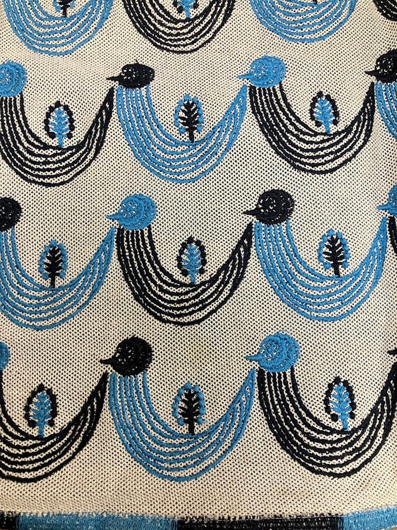 mina perhonen 刺繍スカート サイズ38 twitter 送料込 鳥