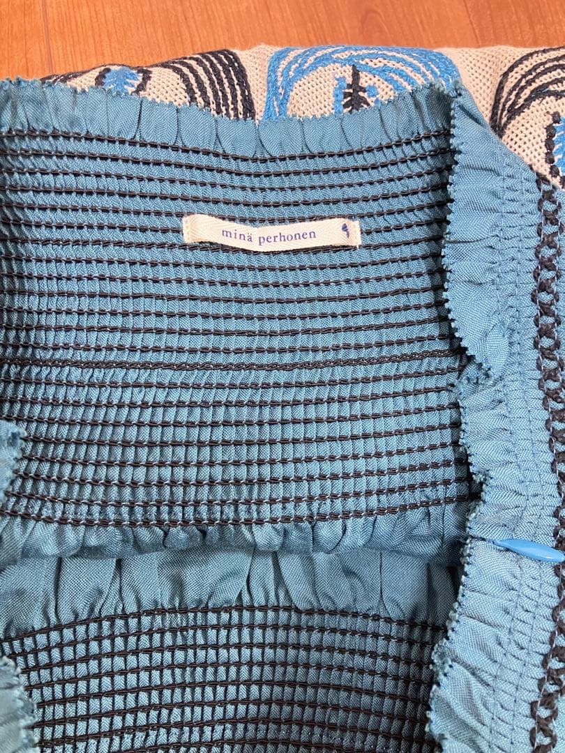 mina perhonen 刺繍スカート サイズ38 twitter 送料込 鳥