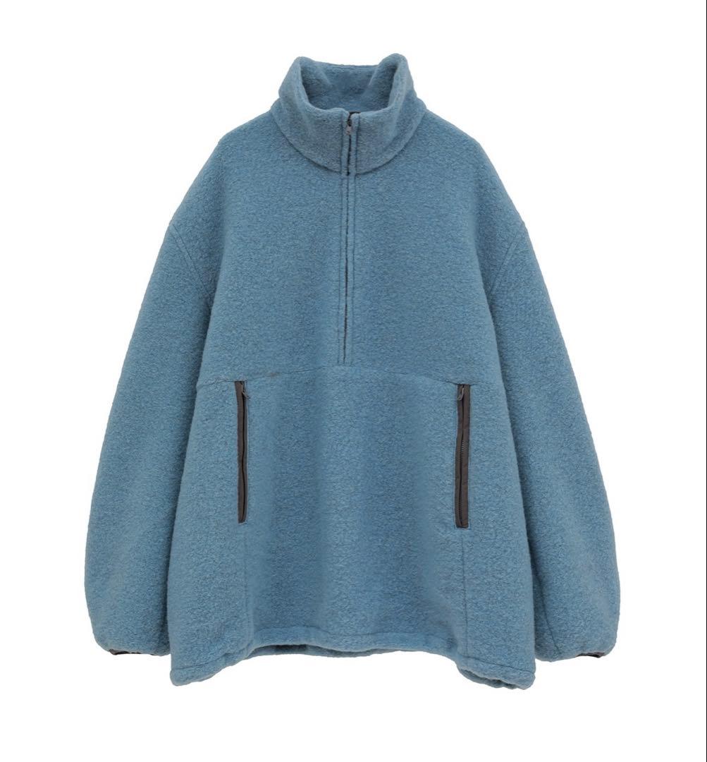 clane スライバーハーフジップトップス