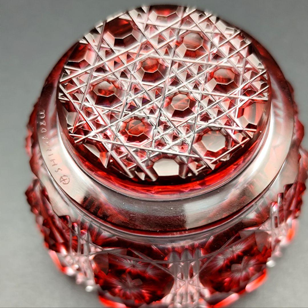 未使用品☆薩摩切子 猪口（切子、江戸切子、薩摩切子）