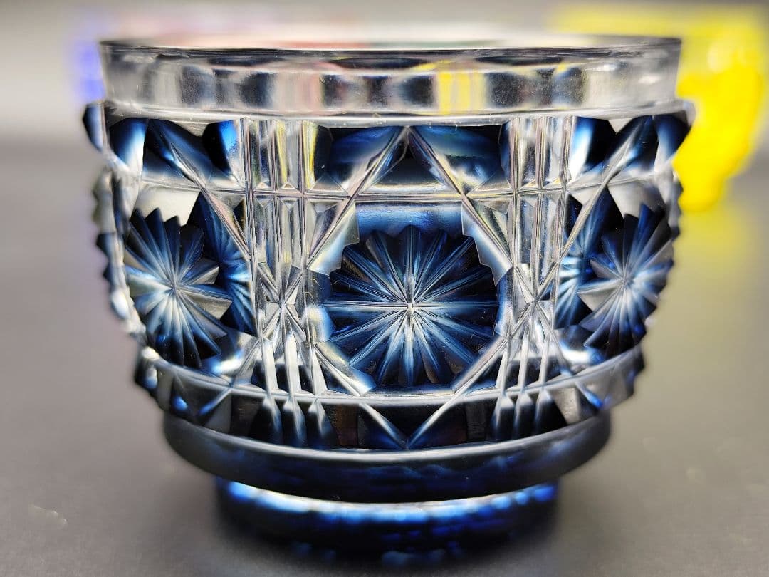 未使用品☆薩摩切子 猪口（切子、江戸切子、薩摩切子）