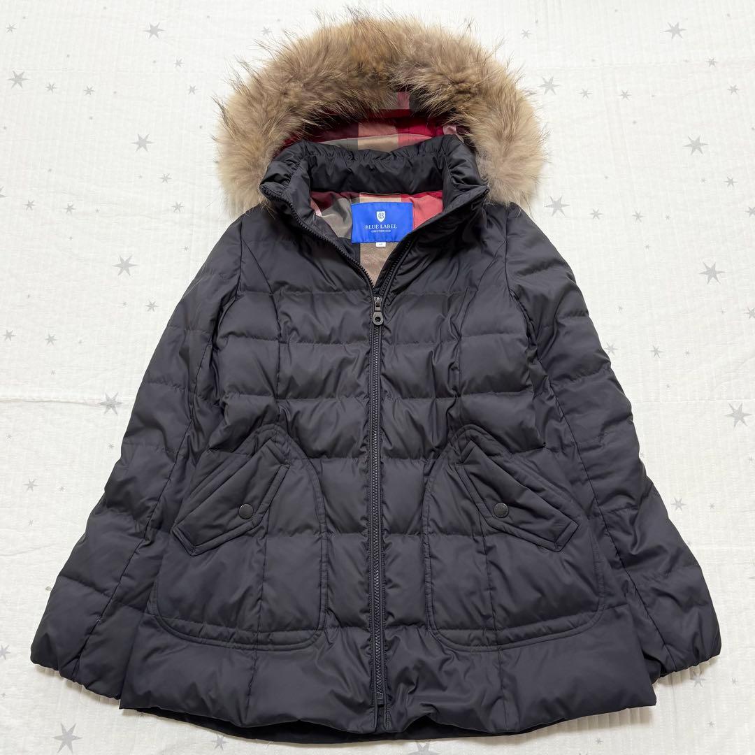 BLUE LABEL CRESTBRIDGE ダウンコート チェック 40 L