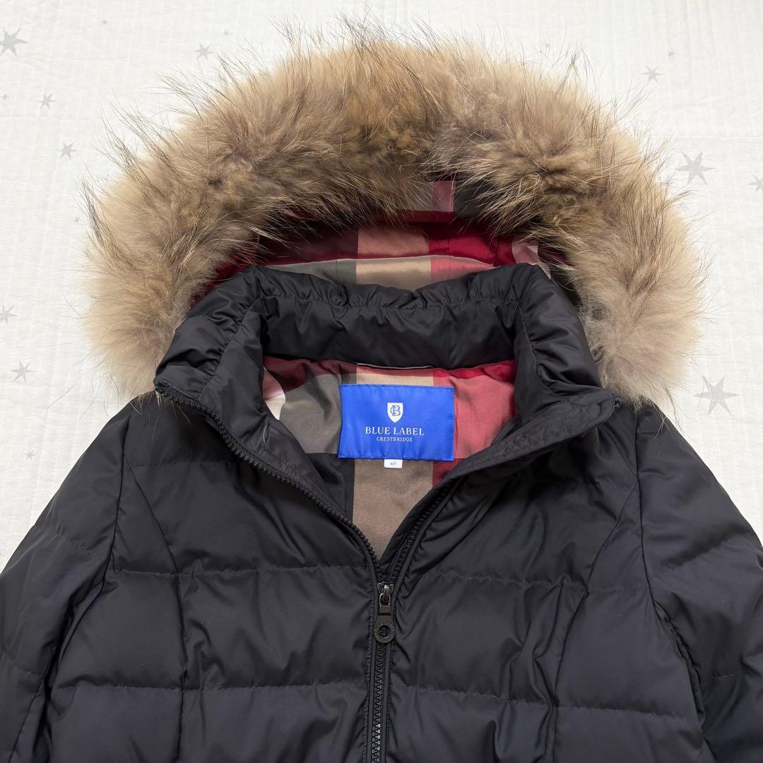 BLUE LABEL CRESTBRIDGE ダウンコート チェック 40 L