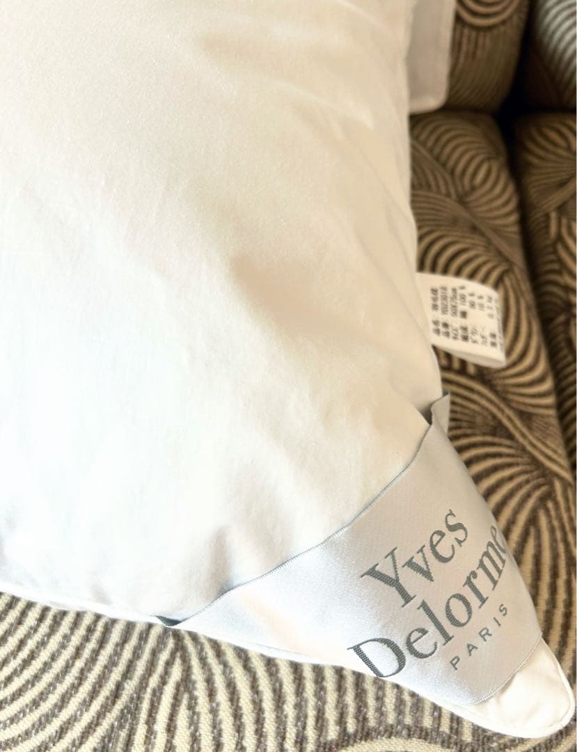 Yves Delorme 羽毛枕　50×75 300g