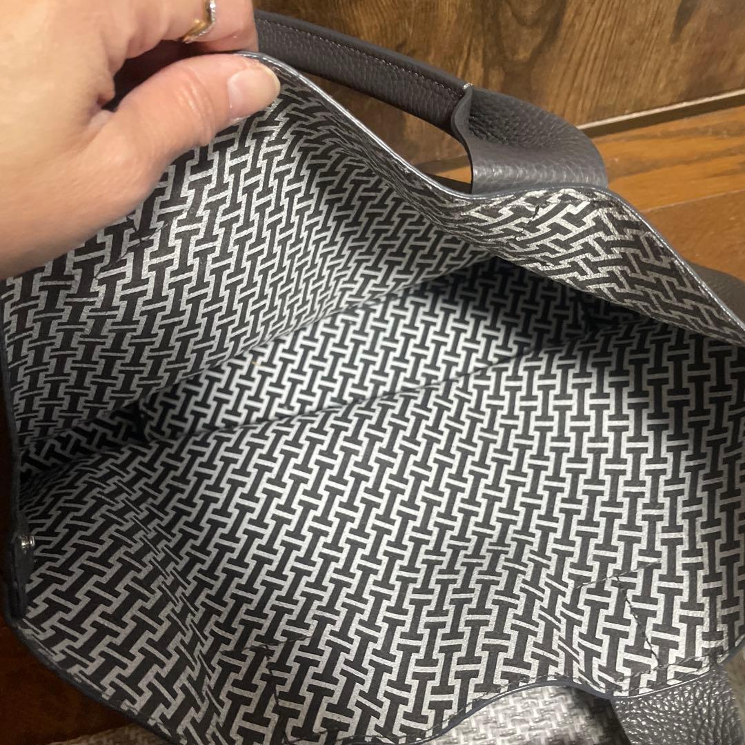 IACUCCI グレー レザートートバッグ