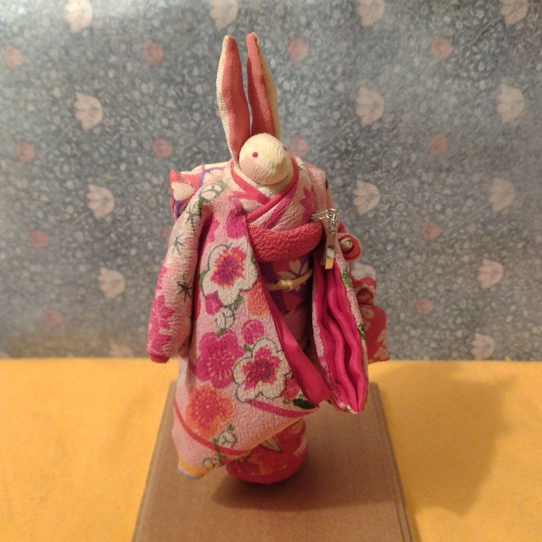 お値下げ　古裂　うさぎ人形　姫様風　手作り