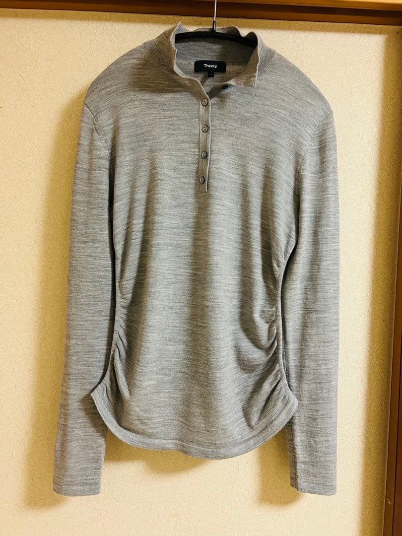 Regal Wool Henley Sweater グレー S