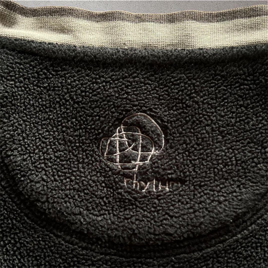 90s【Patagonia】rhythm クルーネック フリース Black L