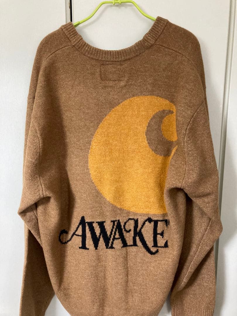 Carhartt x AWAKE ブラウンカーディガン