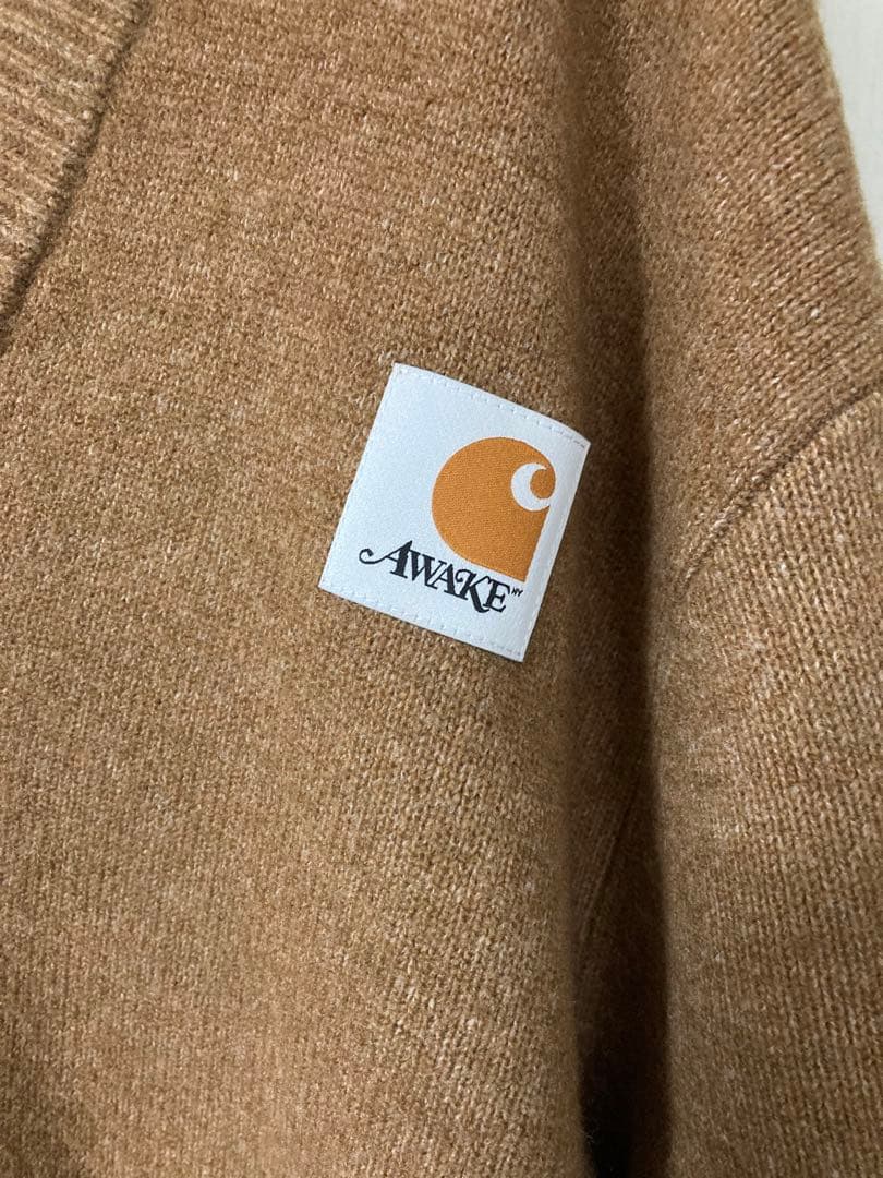 Carhartt x AWAKE ブラウンカーディガン