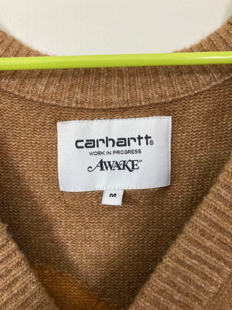 Carhartt x AWAKE ブラウンカーディガン