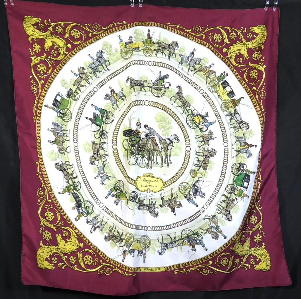 HERMES エルメス　大判スカーフ　カレ90　 D497