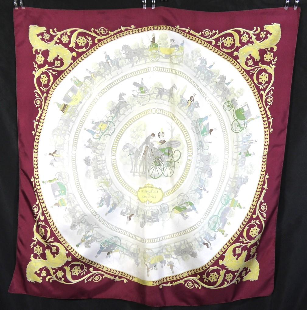 HERMES エルメス　大判スカーフ　カレ90　 D497