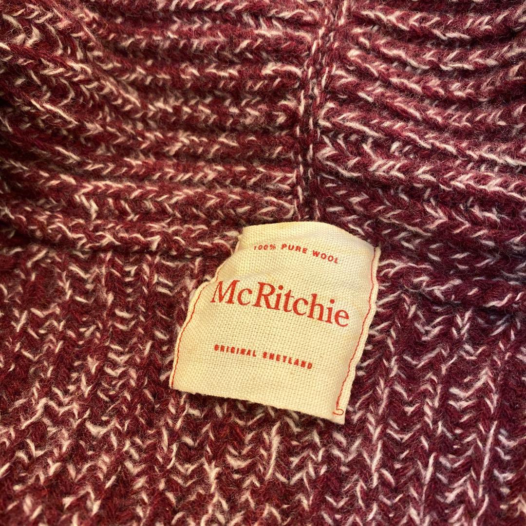 イタリア製 McRitchie マックリッチ ショールカラーニットカーディガン
