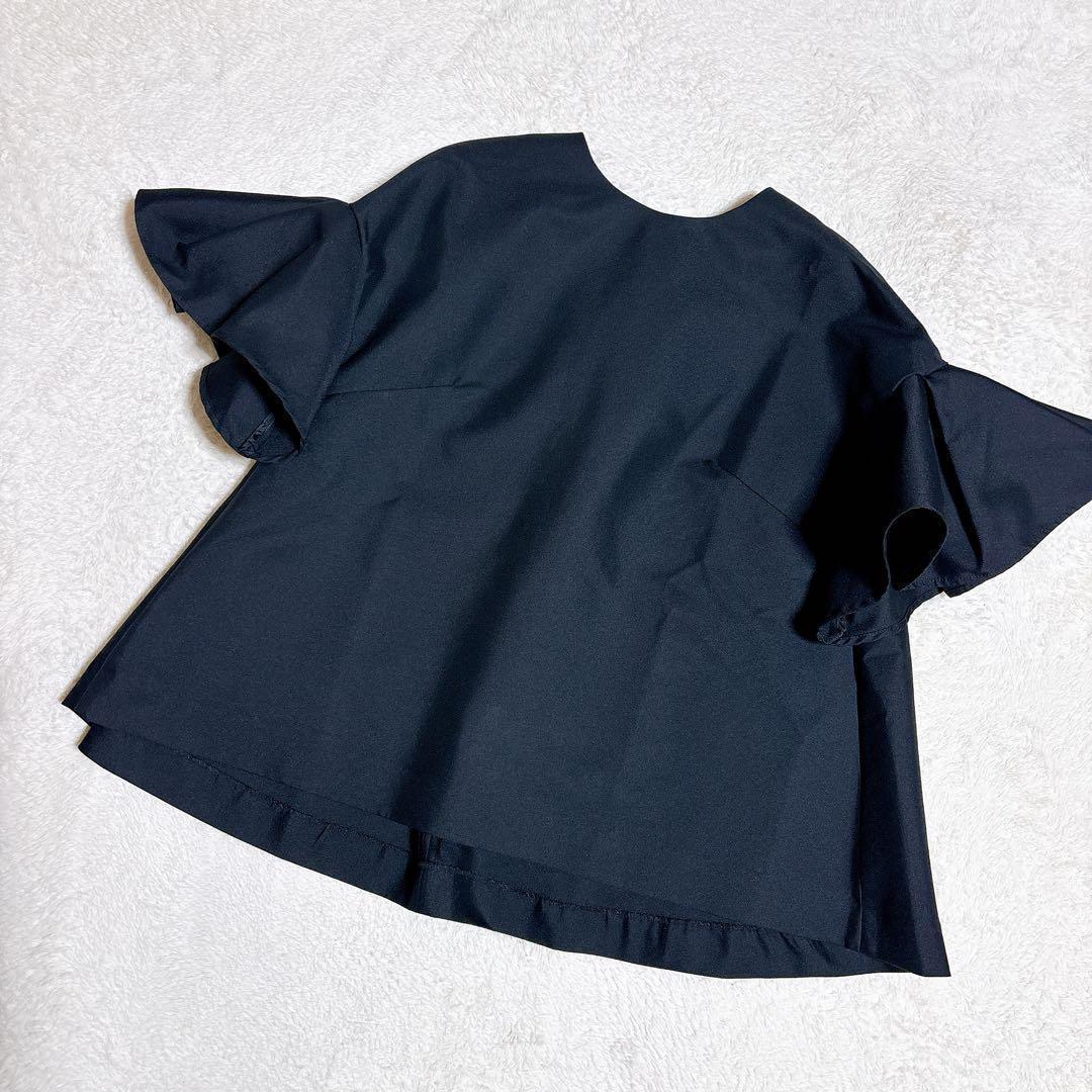 heve ヘイヴ フィンスリーブ ブラウス フレアスリーブ 24ss ブラック
