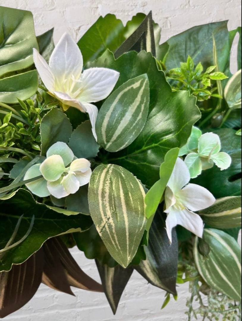 光触媒　人工観葉植物　ウォールグリーン　フェイクグリーン　壁掛け203080