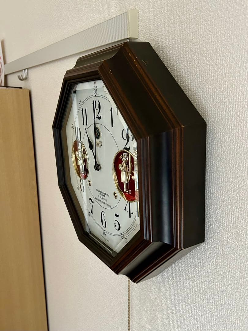 CITIZEN からくり 時計 KC-2614 カットガラス ホーロー文字盤