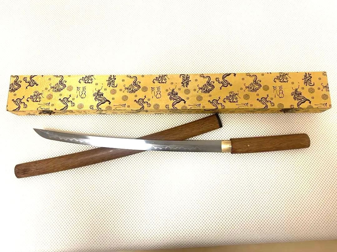 日本刀花梨木連体T10焼き鑑賞用武具‼️