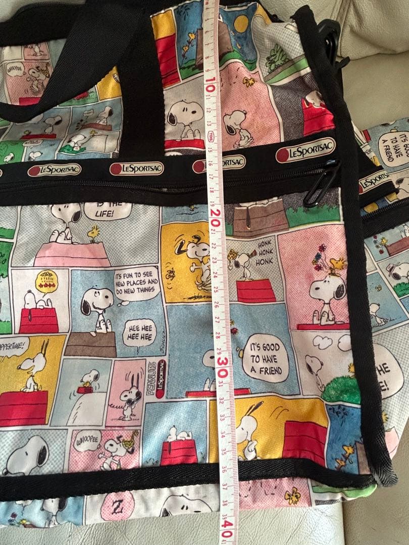 大容量　美品 2wayレスポートサックボストンバッグスヌーピーポーチ付き