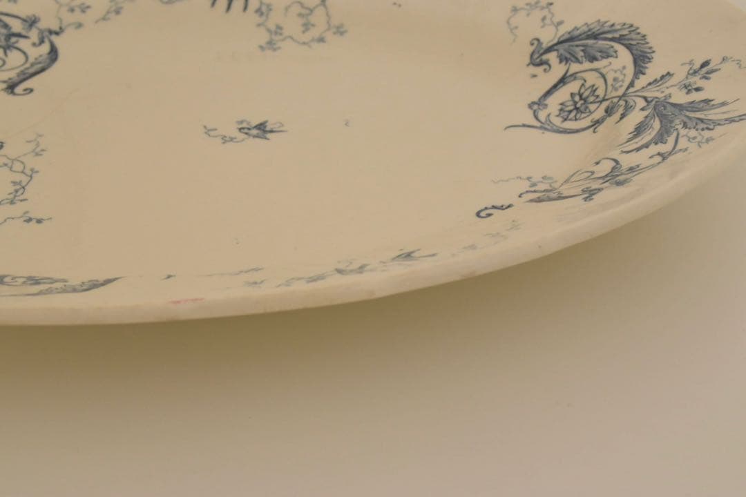 GIEN RINCEAUX ジアン オーバル皿 ランソー フランスアンティーク