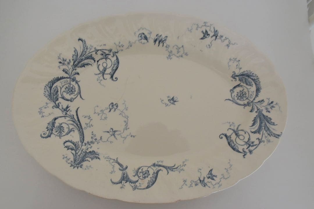 GIEN RINCEAUX ジアン オーバル皿 ランソー フランスアンティーク