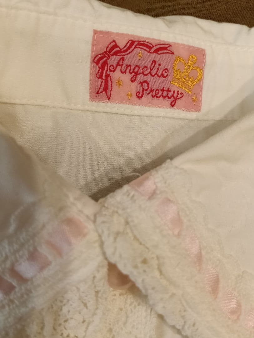 Angelic Pretty ピンク×ホワイト半袖ブラウス