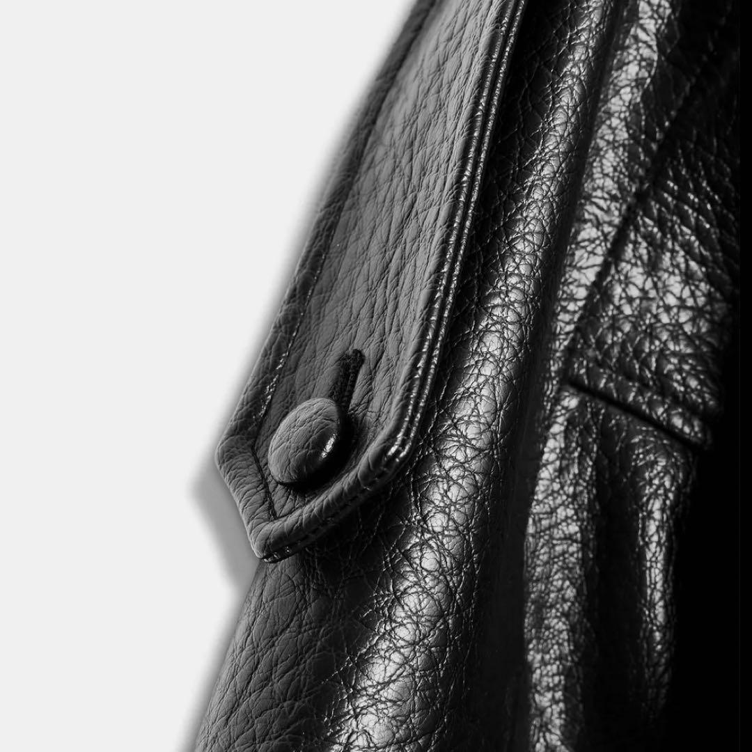 【ZARA】フェイクレザージャケット　XS/ブラック（新品）