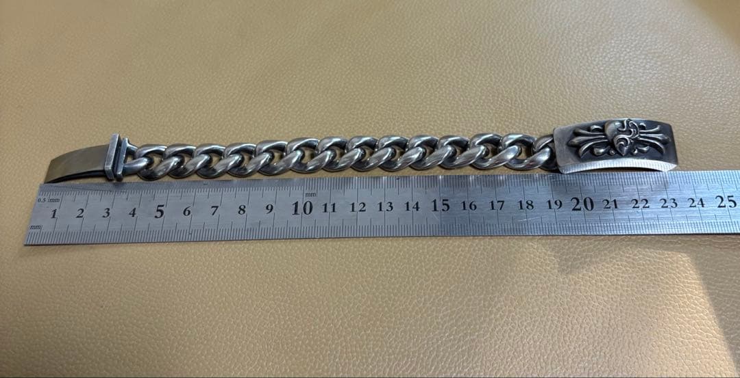 SILVER925ブレスレット925 刻印あり 重量132g 美品 極太