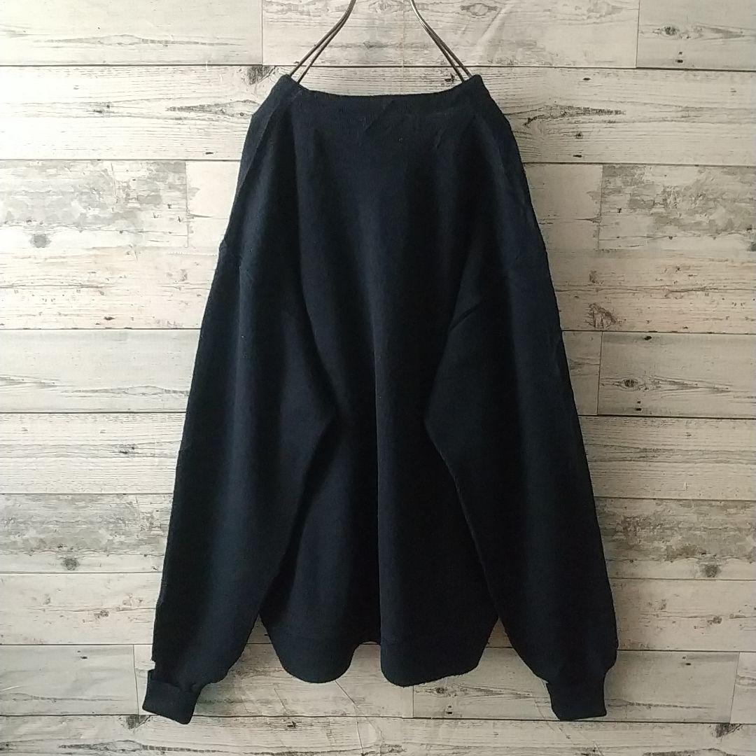 希少サイズ☆USA製 80s JCPenney アクリルカーディガン XL 紺