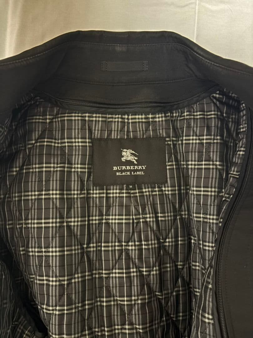 BURBERRY BLACK LABEL トレンチコート ブラック サイズM