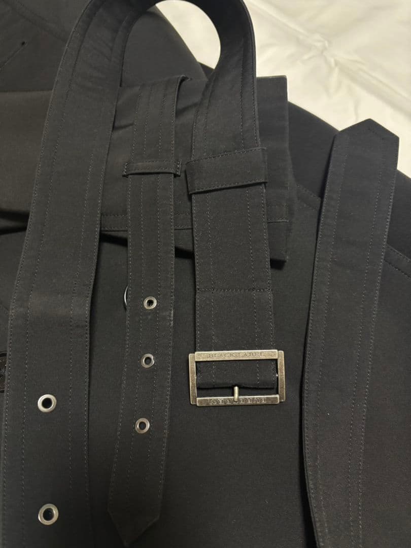 BURBERRY BLACK LABEL トレンチコート ブラック サイズM